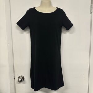 KOTN black Tshirt dress Small Black Capsule wardrobe basic short sleeve solid